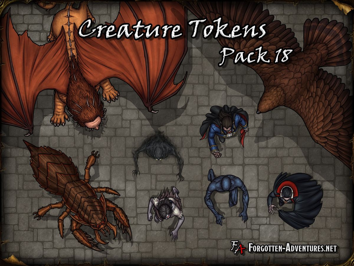 Creature Tokens Pack 18 Forgottenadventures